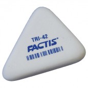 Ластик FACTIS TRI 42 (Испания), 45х35х8 мм, белый, треугольный, PMFTRI42