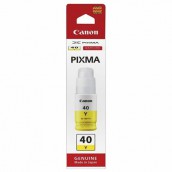 Чернила CANON (GI-40Y) для СНПЧ Pixma G5040/G6040, желтые, ресурс 7700 страниц, оригинальные, 3402C001