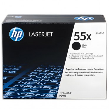 Картридж лазерный HP (CE255X) LaserJet P3015d/P3015dn/P3015x, №55X, оригинальный, ресурс 12500 страниц