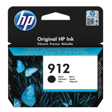 Картридж струйный HP (3YL80AE) для HP OfficeJet Pro 8023, №912 черный, ресурс 300 страниц, оригинальный