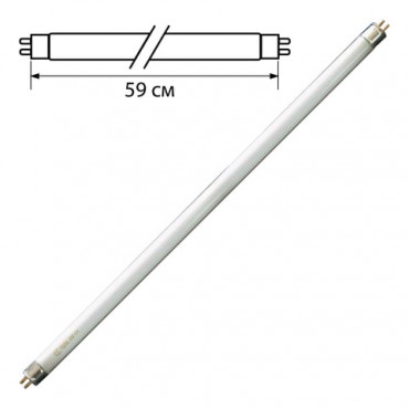 Лампа люминесцентная OSRAM L18/640, 18 Вт, цоколь G13, в виде трубки, длина 59 см, хол. белый свет