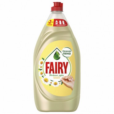 Средство для мытья посуды 1,35 л FAIRY (Фейри) Нежные руки, "Ромашка и витамин Е", 740297