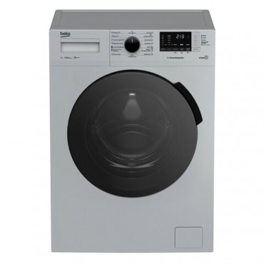 Стиральная машина BEKO RSPE78612S, 1200 об/мин, 7 кг, фронтальная загрузка, 15 программ, пар, серебристая, 7322710002